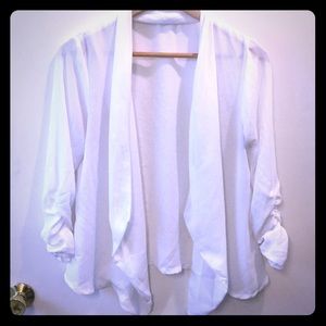 ⚪️White light sheer suit jacket blazer⚪️